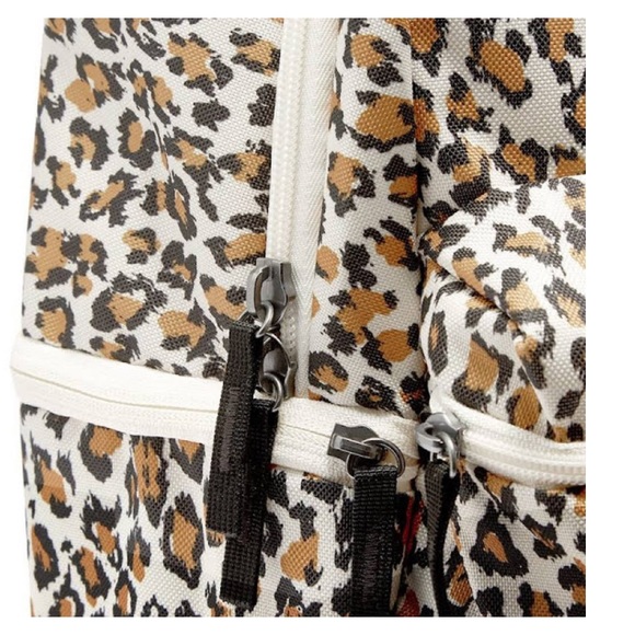 nike black leopard print backpack